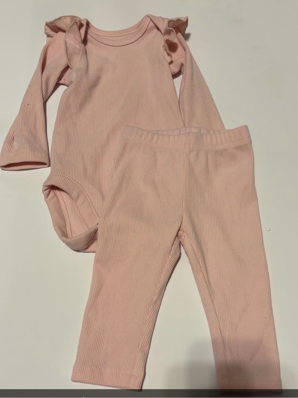 Soft Ribbed Pink Kids Bottoms - Gentle Stretch